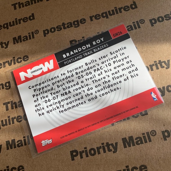 Brandon Roy ‘07 Topps Insert Card No. GN26 - Picture 6 of 7